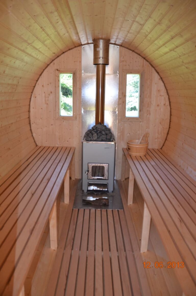 sauna ogrodowa beczka